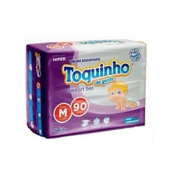 Fralda Desc.toquinho Confort Sec.hiper M 90un