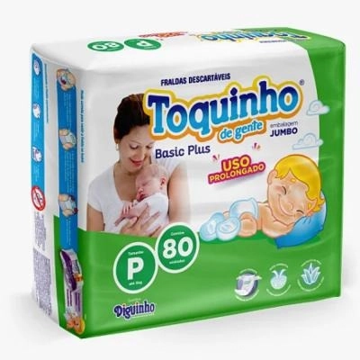 Fralda Desc Toquinho Jumbo P C/ 80un