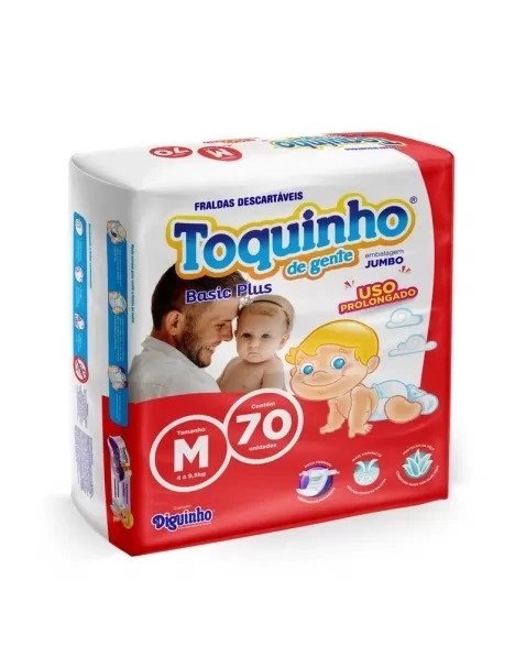 Fralda Desc Toquinho Jumbo M C/ 70un