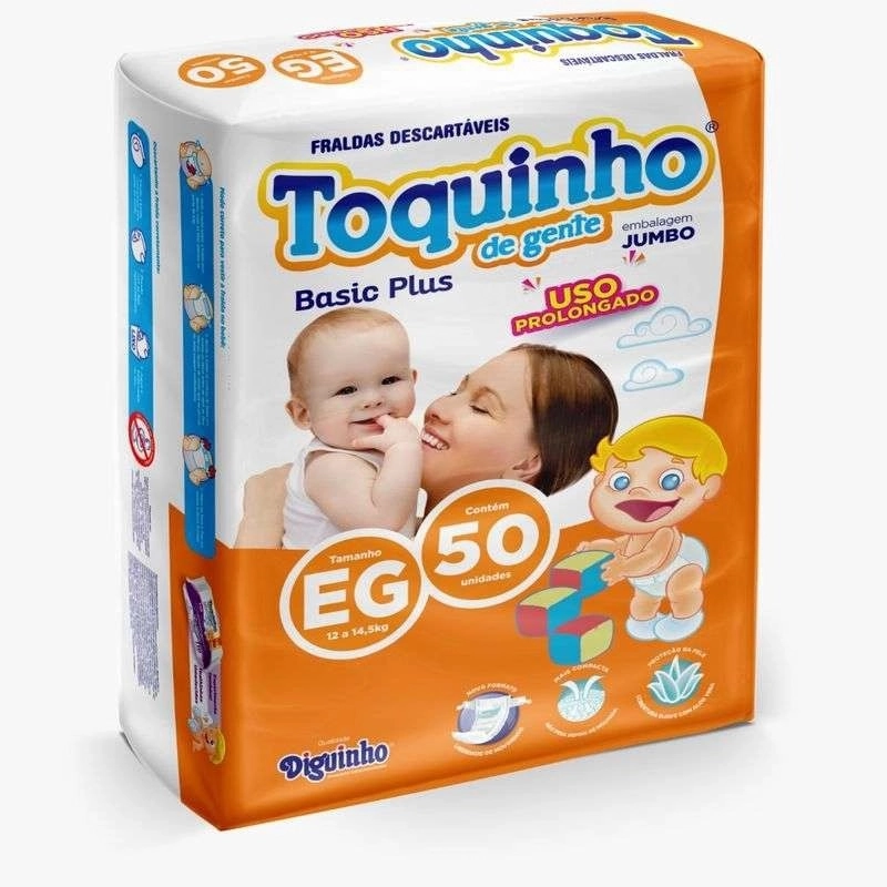 Fr.toquinho De Gente Basic Plus Eg 50 Fraldas