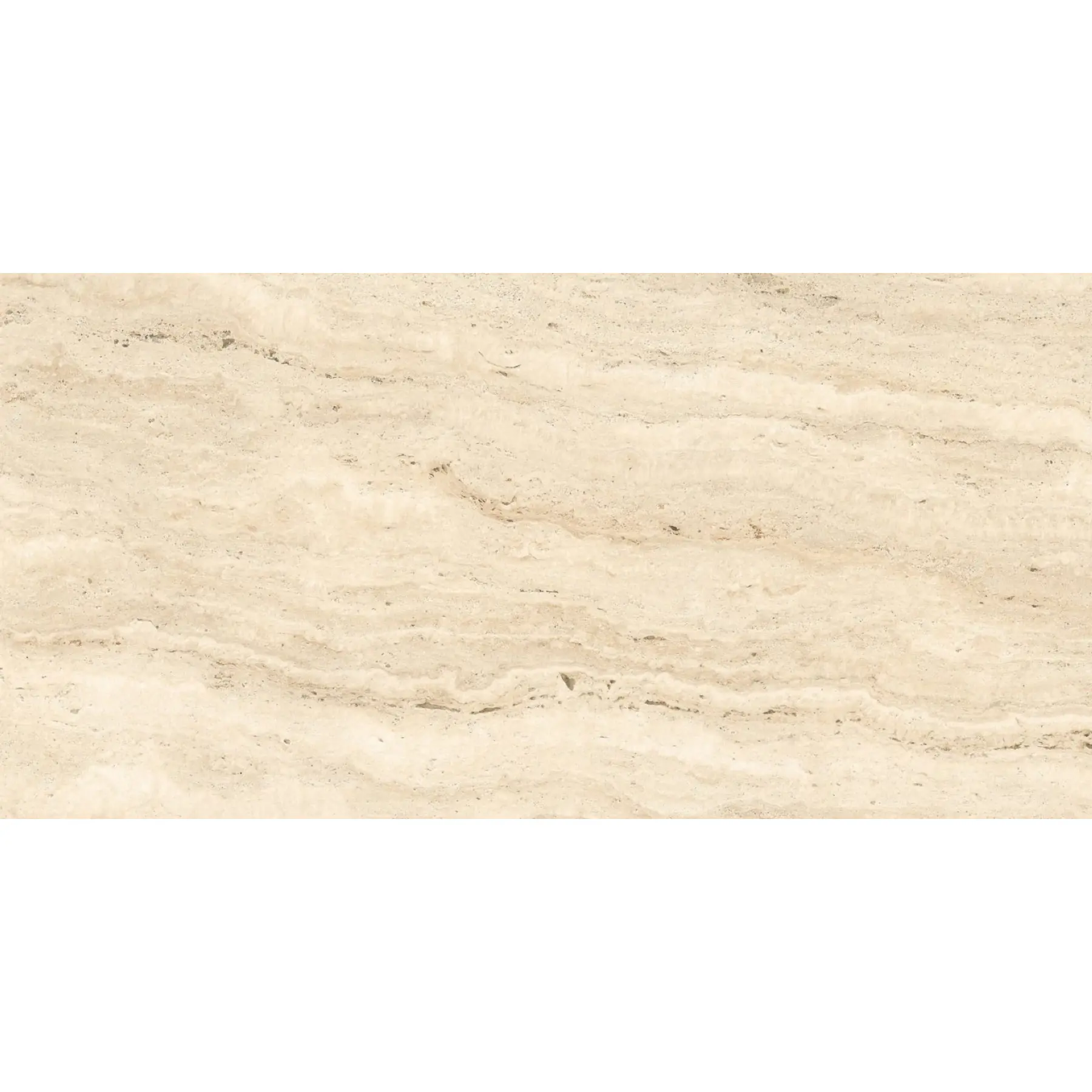 Porcelanato Marmorizado Acetinado Borda Reta Interno 52,7x105cm Bege Travertino Incesa