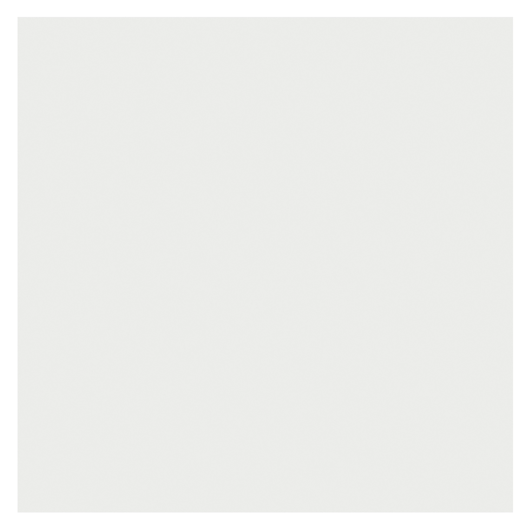 Porcelanato Monocolor Branco Acetinado Borda Reta Interno 90x90cm Cristallo Biancogres
