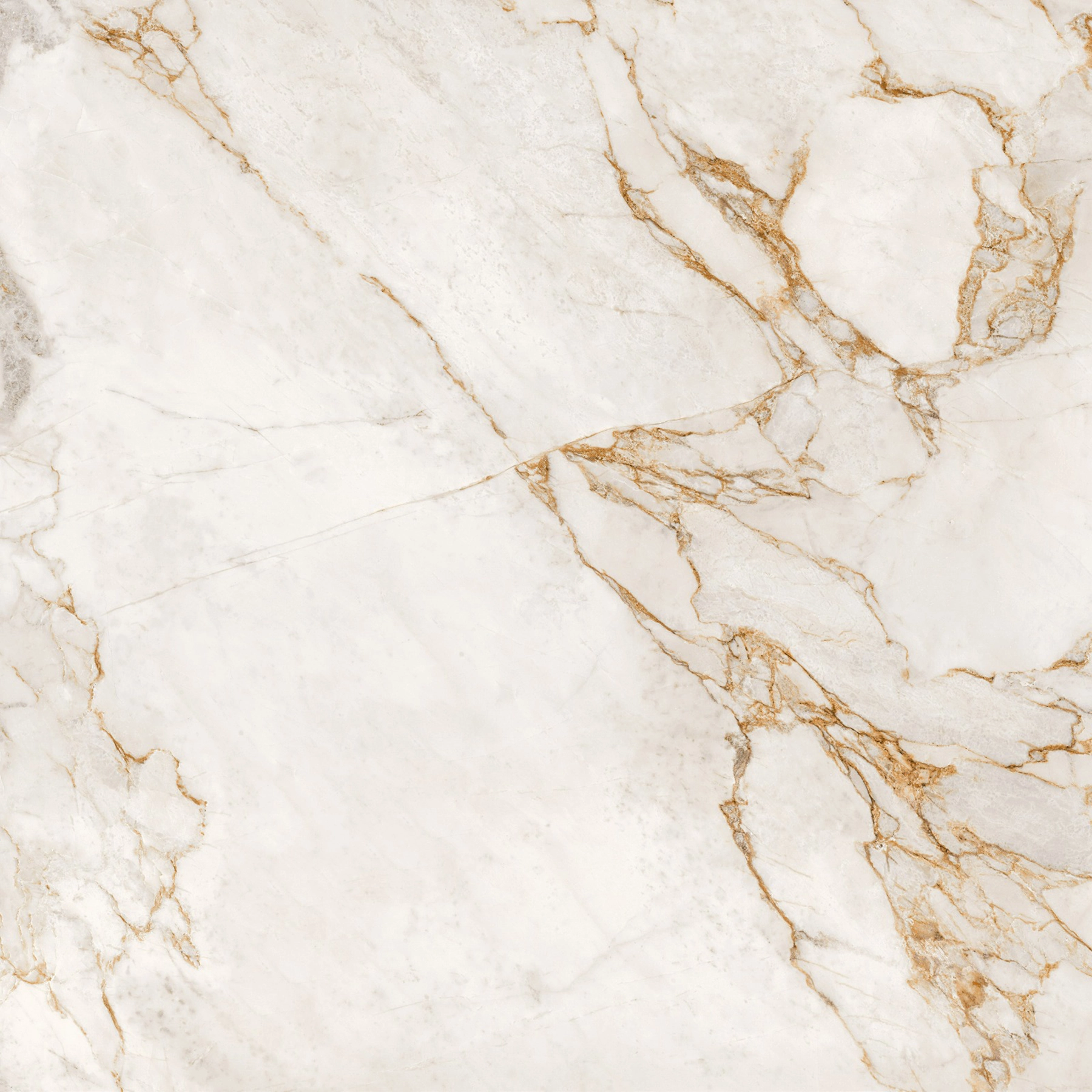 Porcelanato Marmorizado Polido Borda Reta Interno 120x120cm Marmo Gold Incesa
