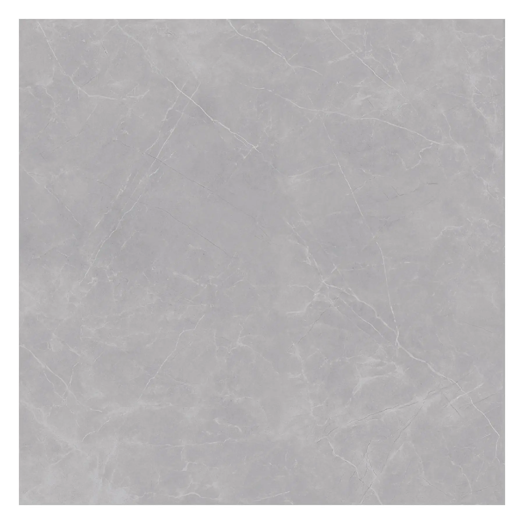 Porcelanato Marmorizado Acetinado Borda Reta Interno 120x120cm Gris Armani Biancogres