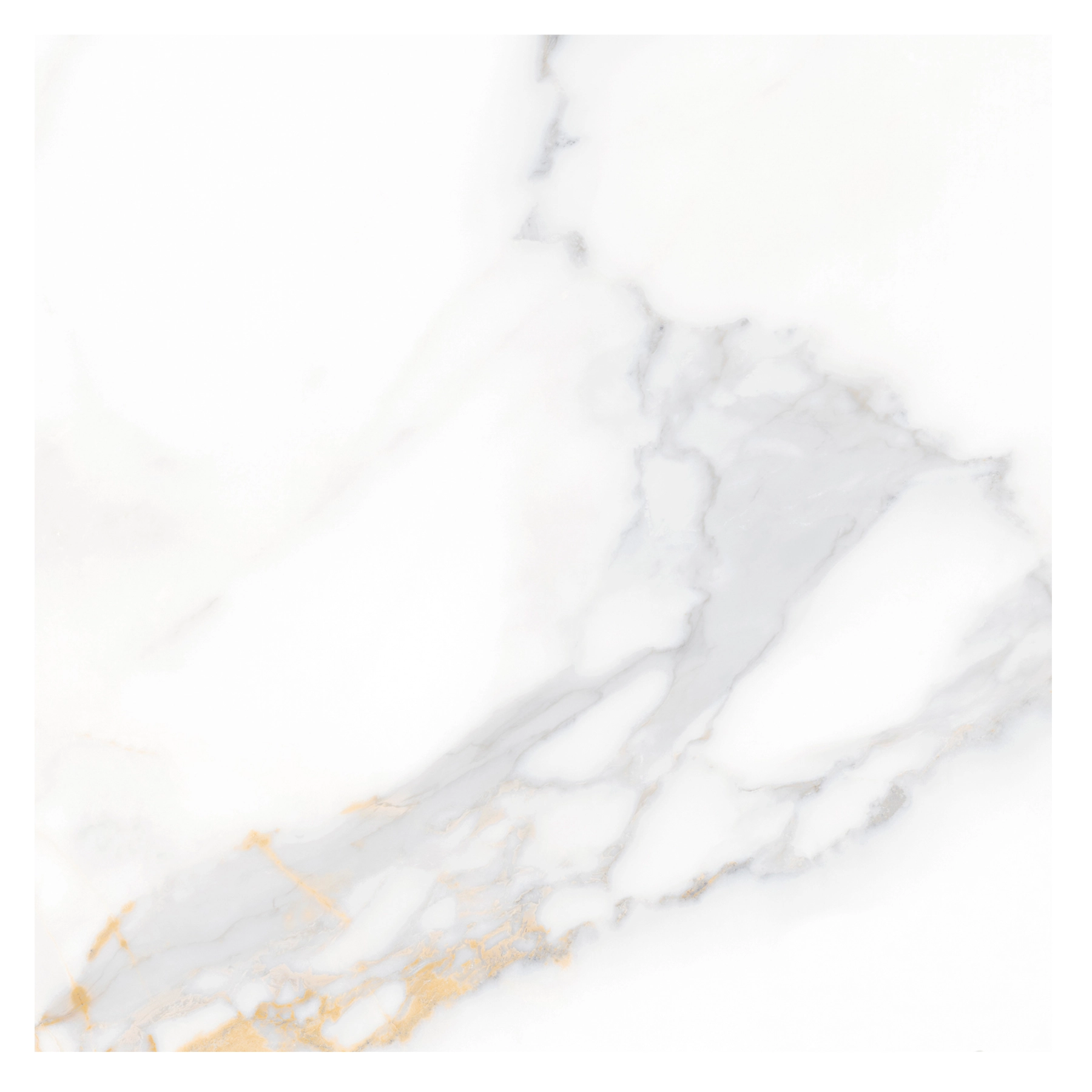 Porcelanato Marmorizado Acetinado Borda Reta Interno 80x80cm Calacata Supreme Incesa