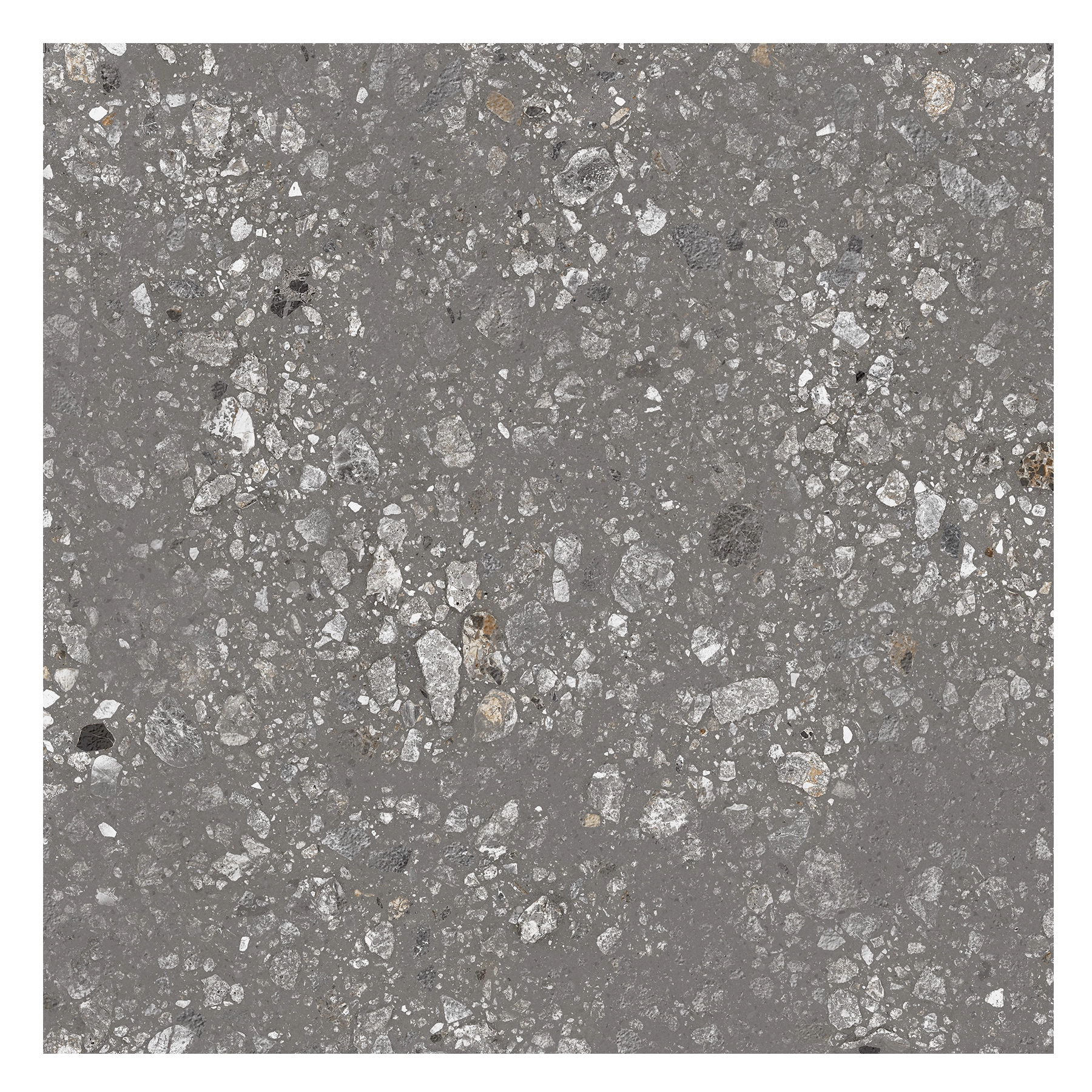 Porcelanato Pedra Fosco Borda Reta Externo 90x90cm Cannes Terra Grafite Biancogres