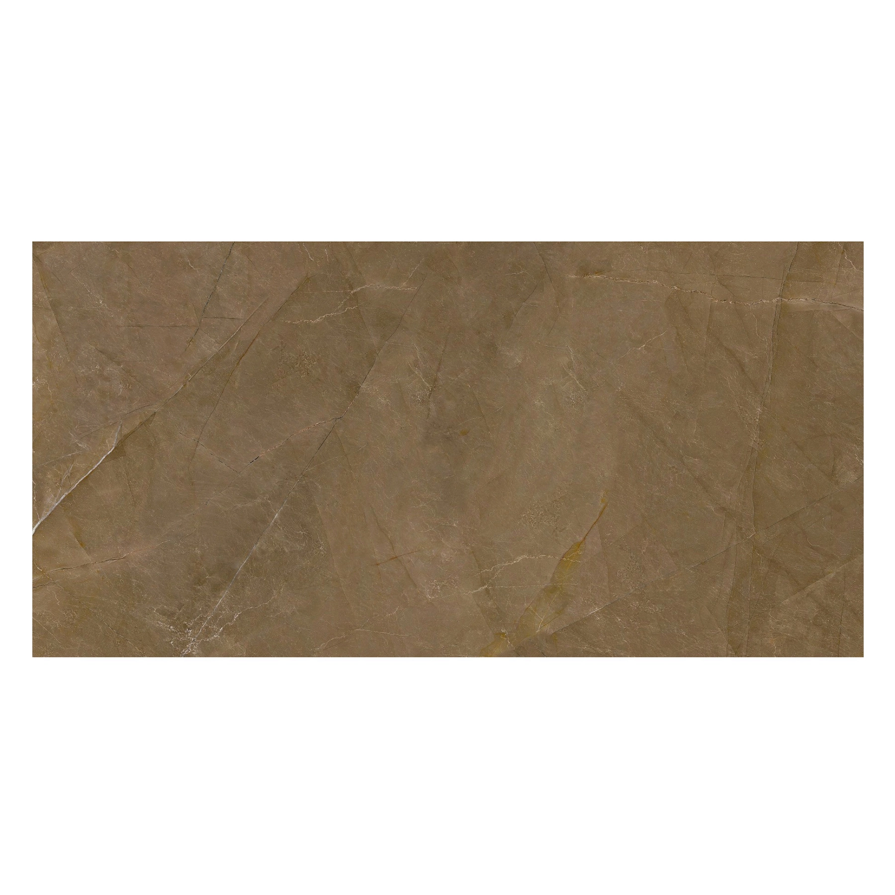 Porcelanato Marmorizado Polido Borda Reta Interno 60x120cm Elegance Brown Incesa