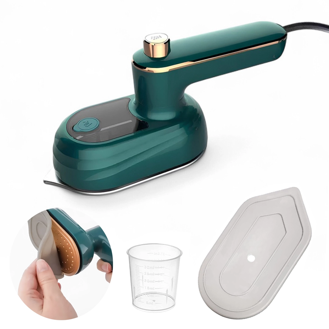 Mini Ferro De Passar Roupa Elétrico Portátil 220v - Verde