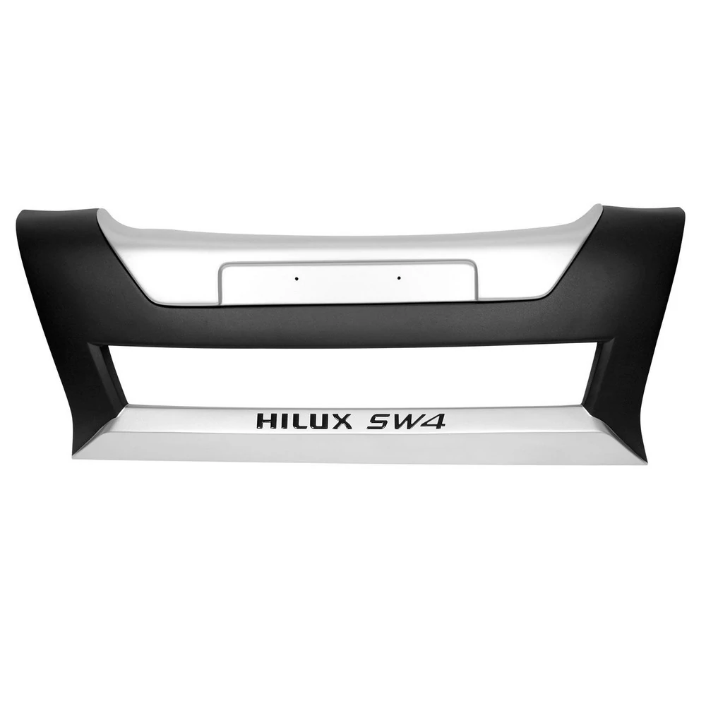 Overbumper Dianteiro TOYOTA HILUX Preto Prata - TGPOLI 07105PP