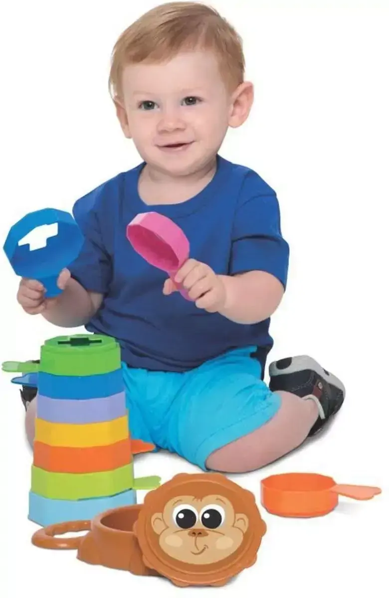 Empilha Baby Macaco - Mercotoys