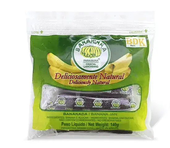 Bananada Bananinha Paraibuna Cristal Lanchinho Sachê 140g