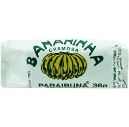 Bananada Tradicional Bananinha Paraibuna Caixa 1,44kg 40 Unidades