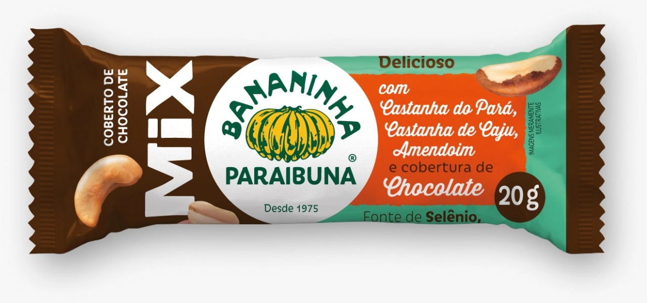 Bananinha Paraibuna 22g Castanha Choco