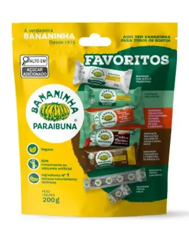 Kit Bananinha Sortida Paraibuna Favoritos 200g