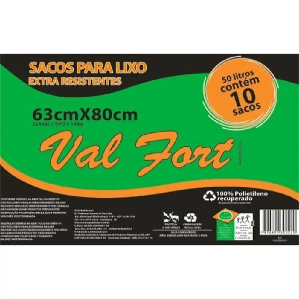 Saco Lixo Val Fort C/5