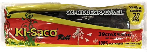 Saco Lixo Ki Saco Oxi Bio Preto C/20