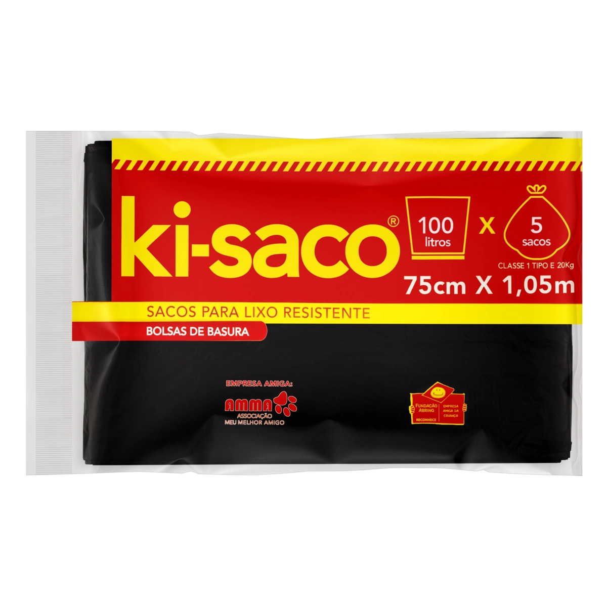 Saco Para Lixo Tipo E 100l Ki Saco 5 Unidades