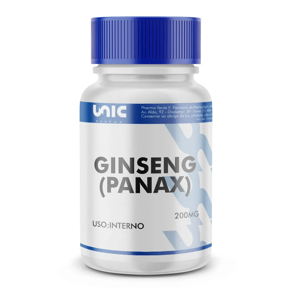 Ginseng (panax) 200mg 120 Cápsulas