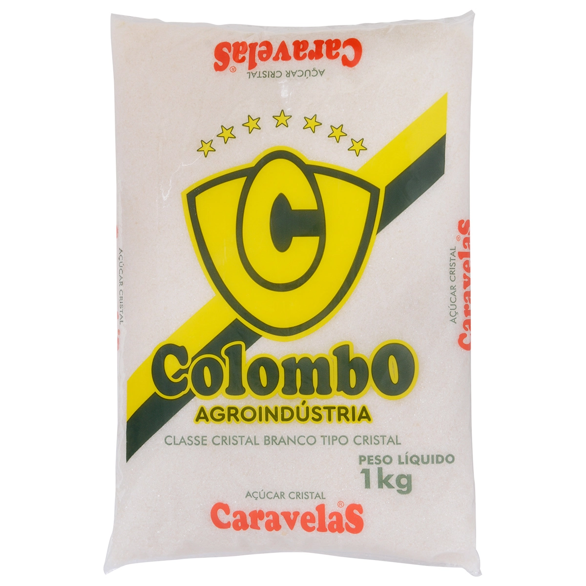 Açúcar Cristal Caravelas Pacote 1kg