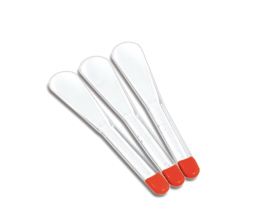 Kit com 3 Mini Espátulas de Plástico Dimensão do Produto 14,5cm Ponta Colorida Cores Sortidas, Injetemp - 21673