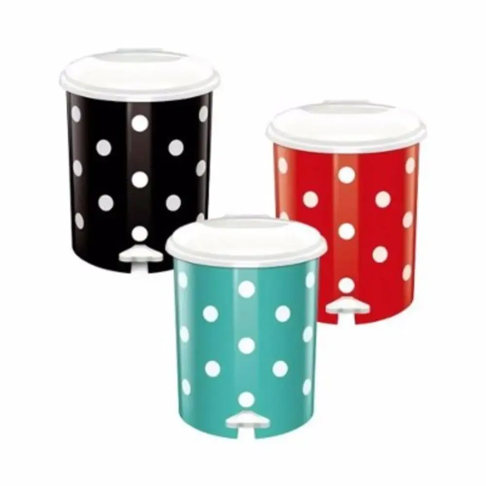 Lixeira C/pedal Redonda 4lt Decorada Coruja