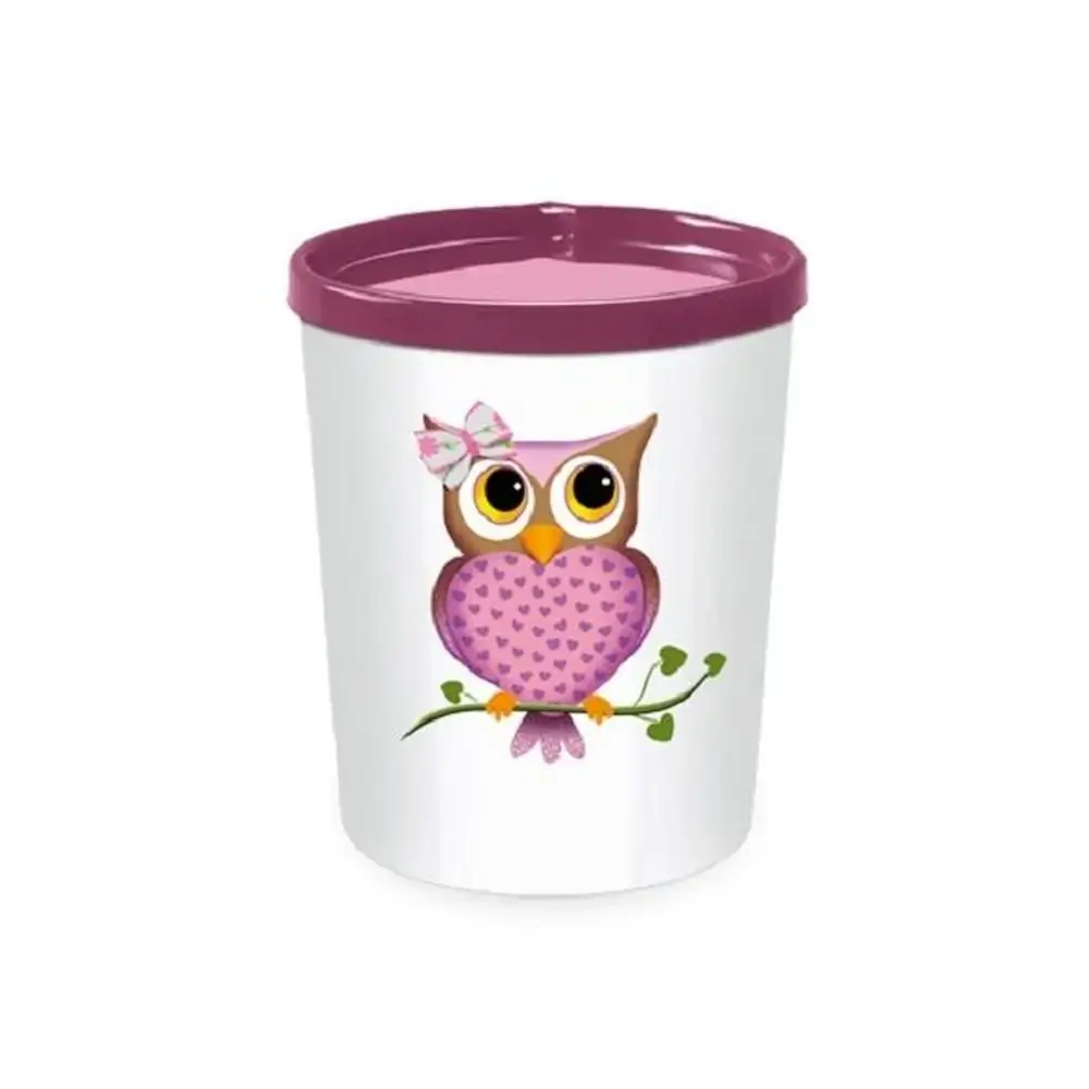 Potinho Decorado Coruja Injetemp 400 Ml