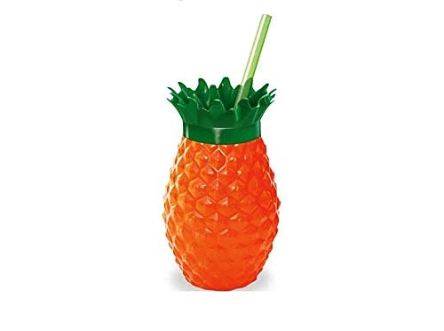 Copo Canudo Abacaxi 500ml Injetemp