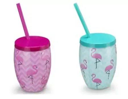 Copo Injetemp Hermetico 600ml Flamingo