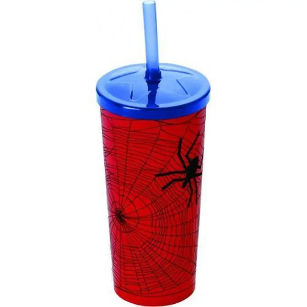 Copo Dec Injetemp 600ml C/canudo Aranha