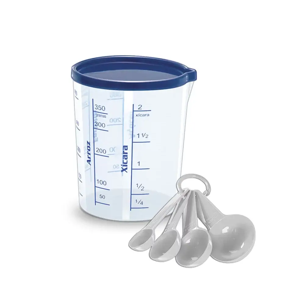 Cjto Copo Medidor Plast 400ml Ref 9801