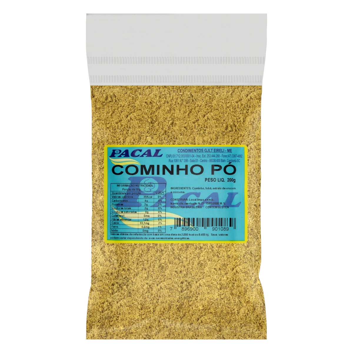 Cominho Pó Pacal Pacote 200g