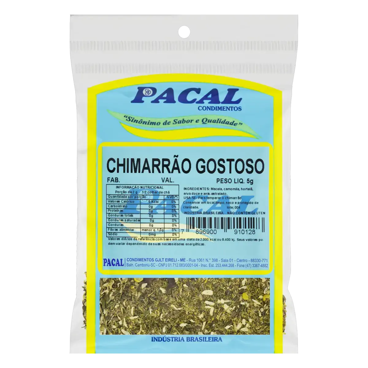 Chá Chimarrão Gostoso Pacal Pacote 5g