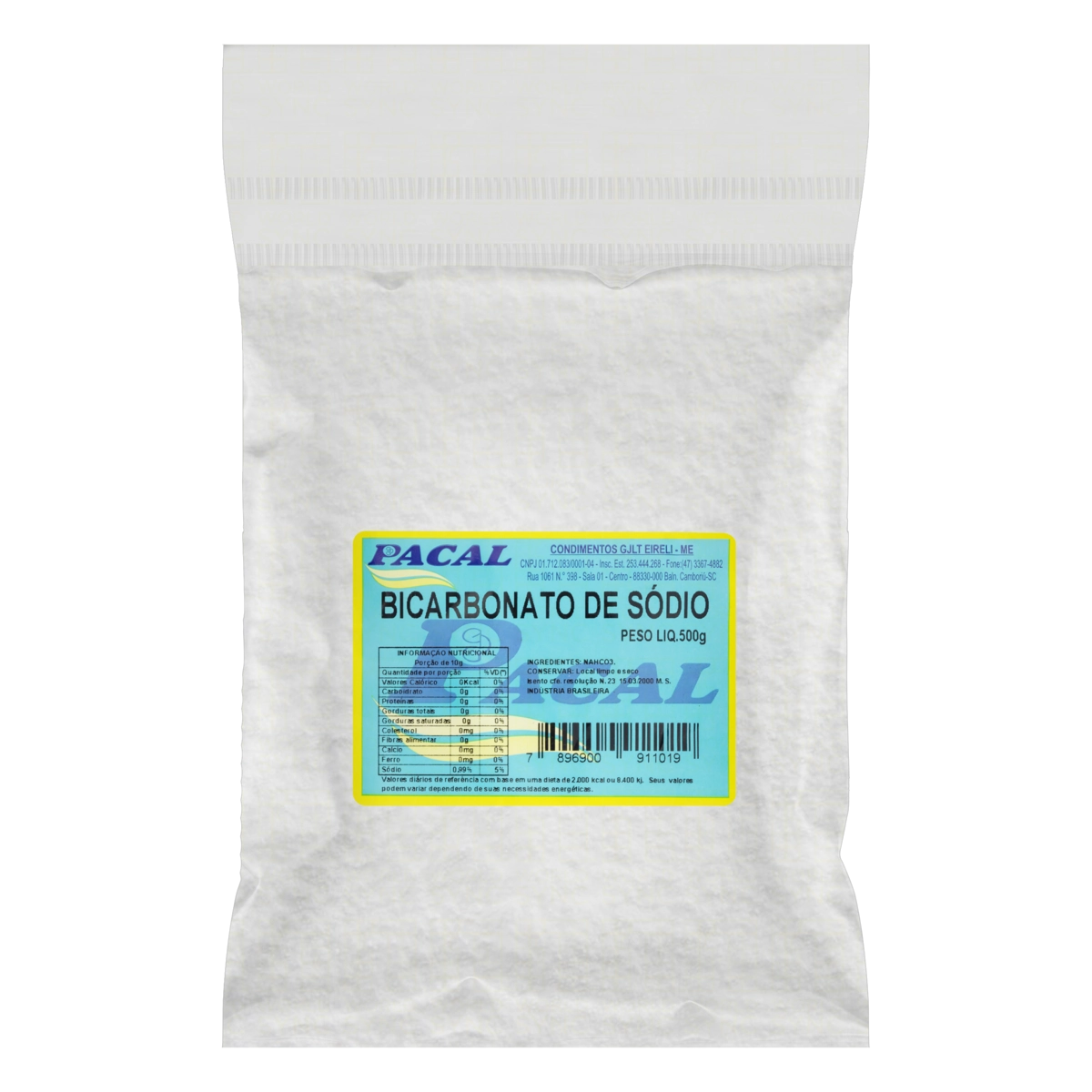 Bicarbonato De Sódio Pacal Pacote 500g