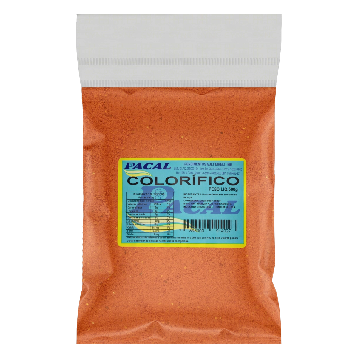 Colorífico Pó Pacal Pacote 500g