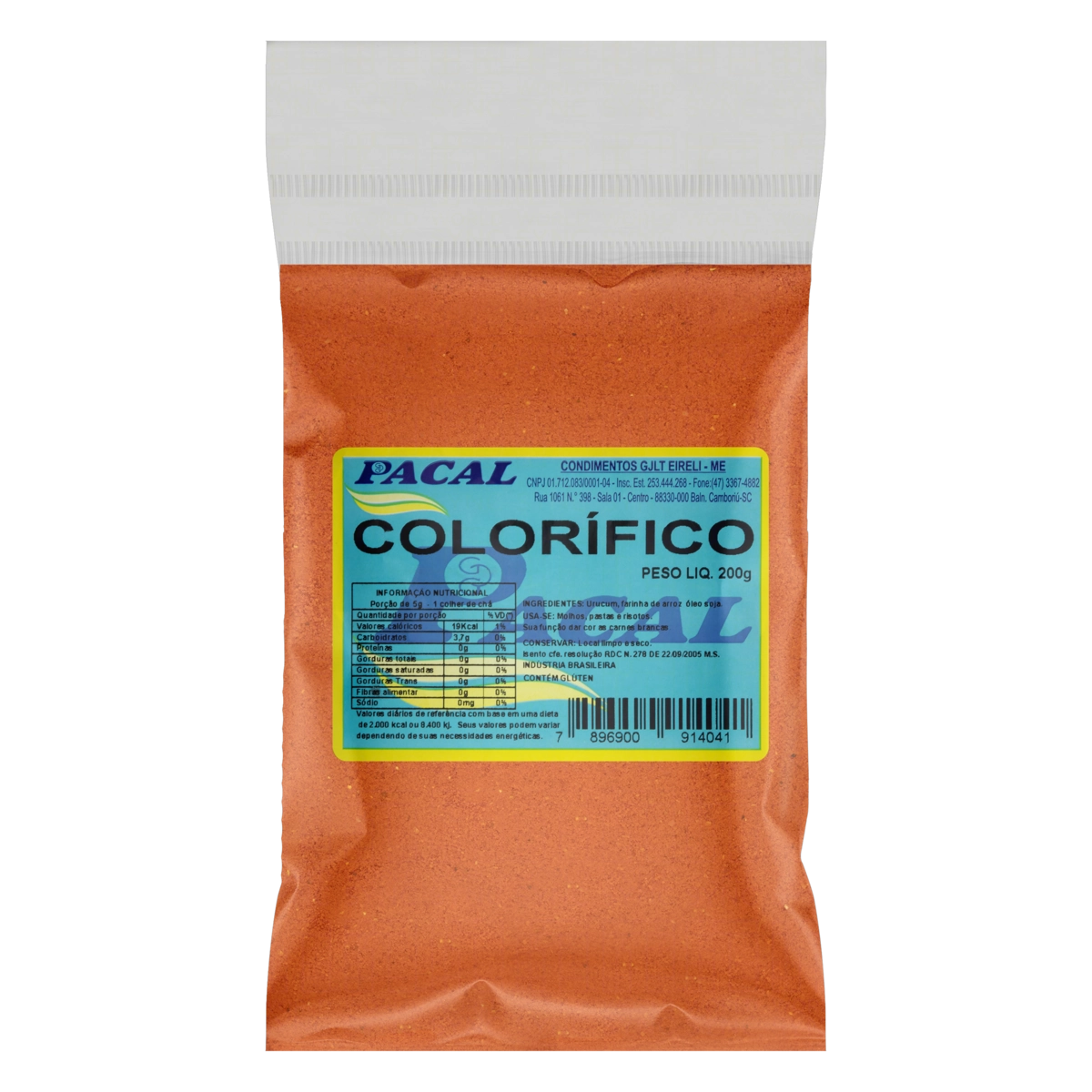 Colorífico Pó Pacal Pacote 200g
