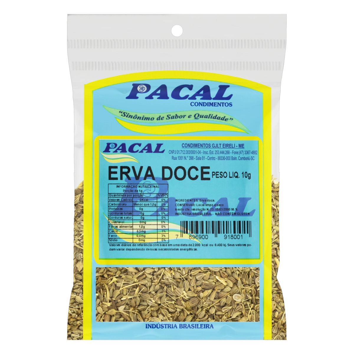 Erva Doce Pacal Pacote 10g