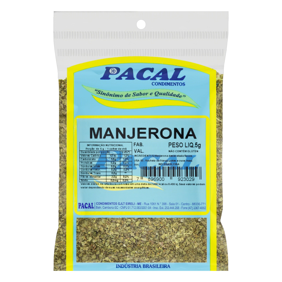 Manjerona Pacal Pacote 5g