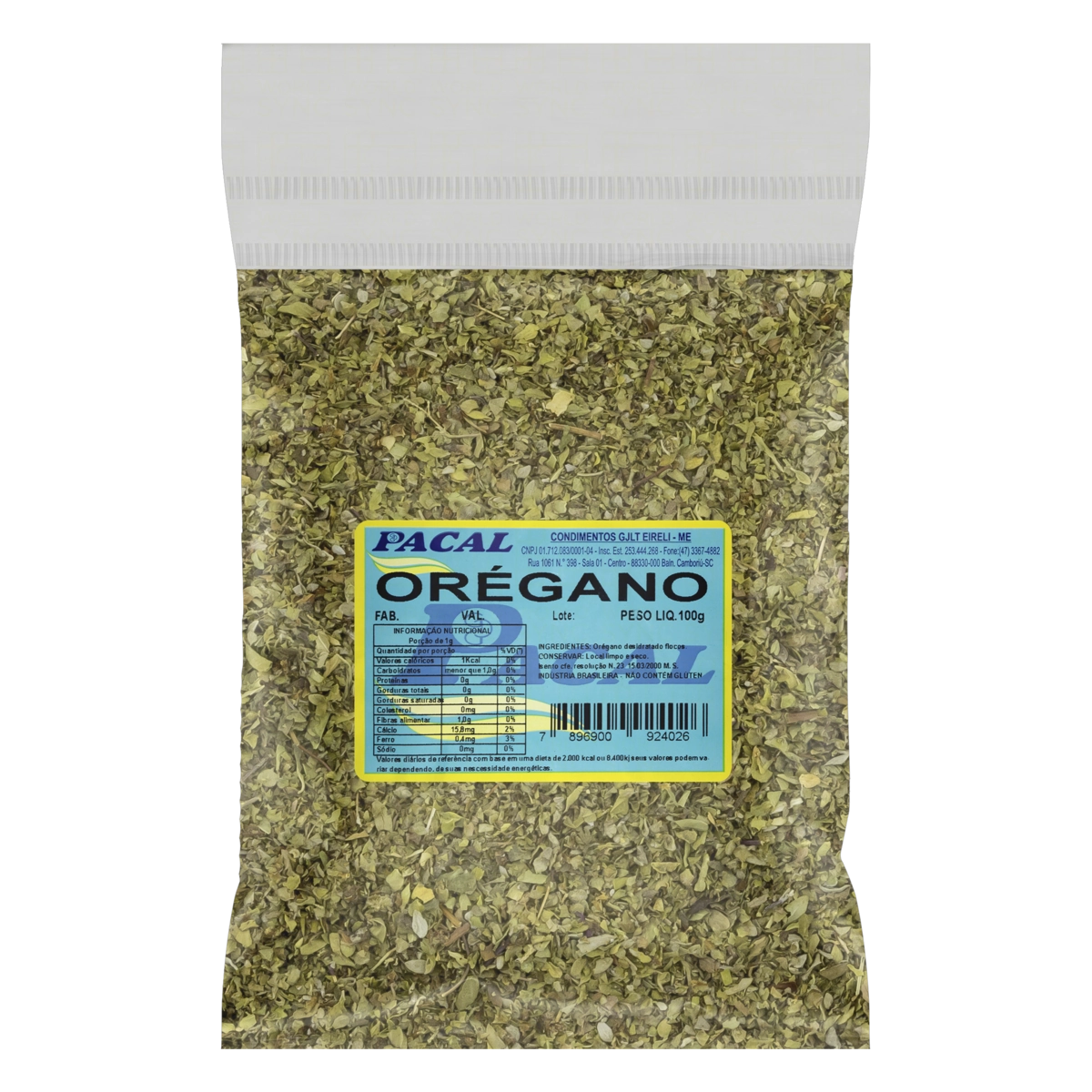 Orégano Pacal Pacote 100g