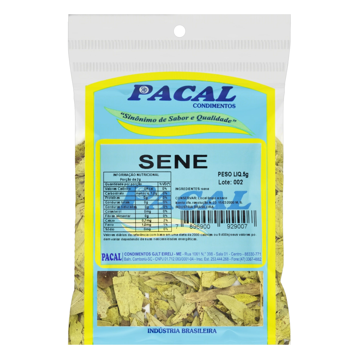 Sene Pacal Pacote 5g