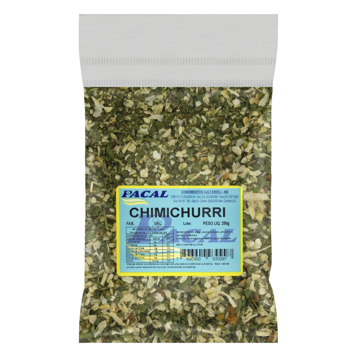 Chimichurri Pacal Pacote 250g