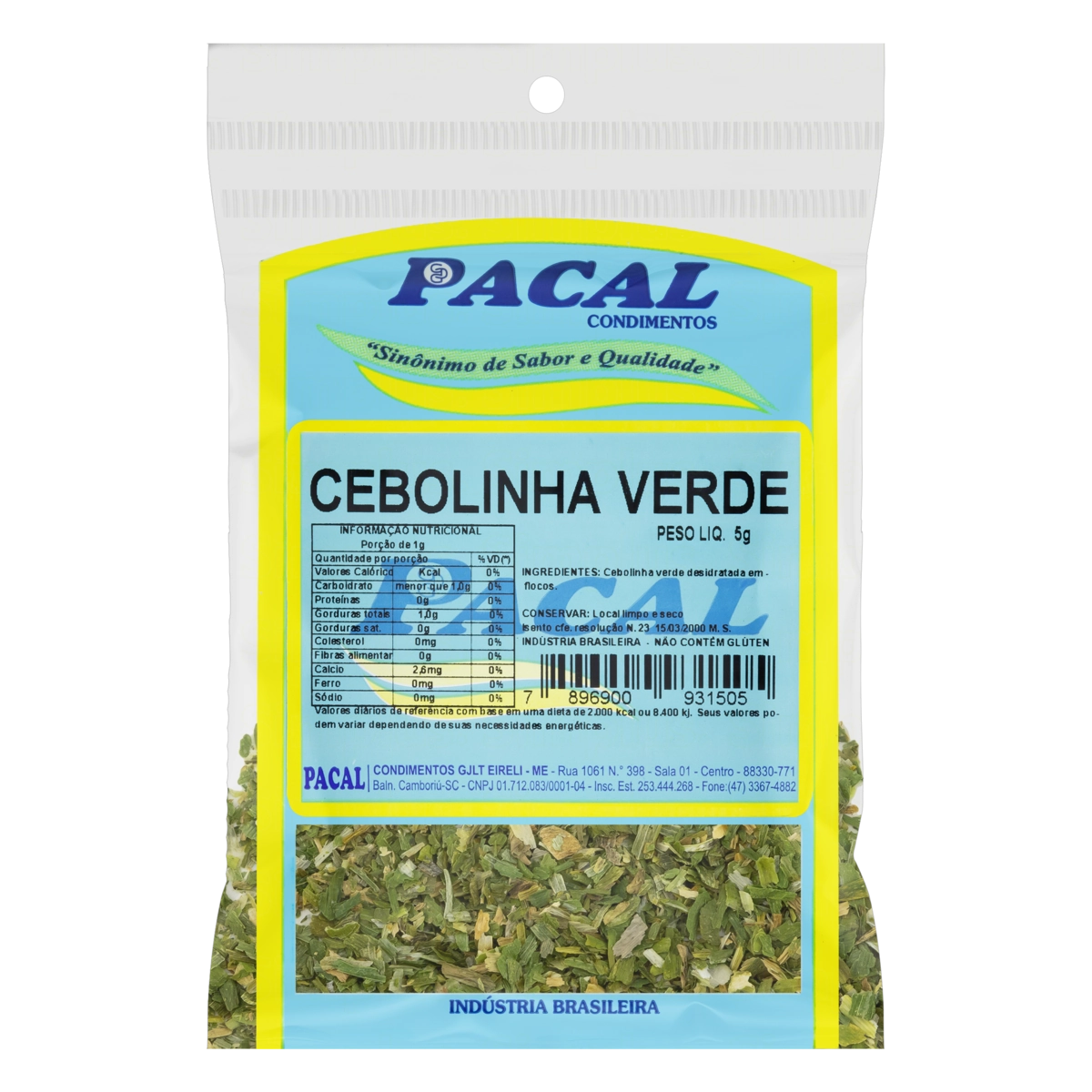 Cebolinha Verde Pacal Pacote 5g
