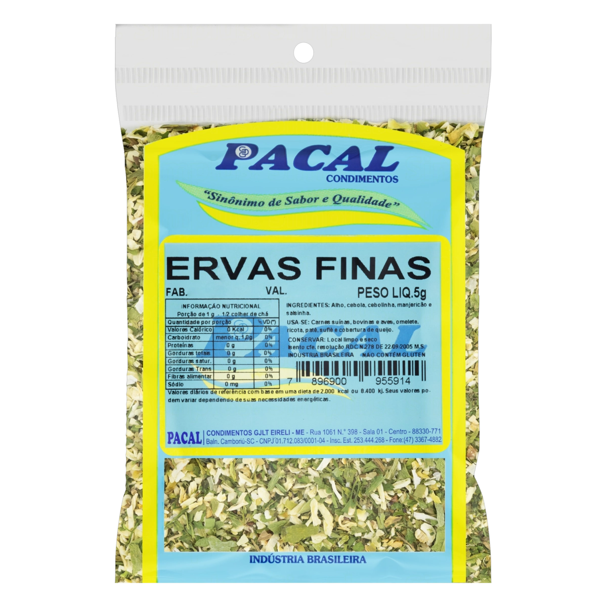 Ervas Finas Pacal Pacote 5g