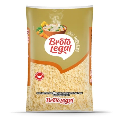 Arroz Parboilizado Tipo 1 Broto Legal Pacote 5kg