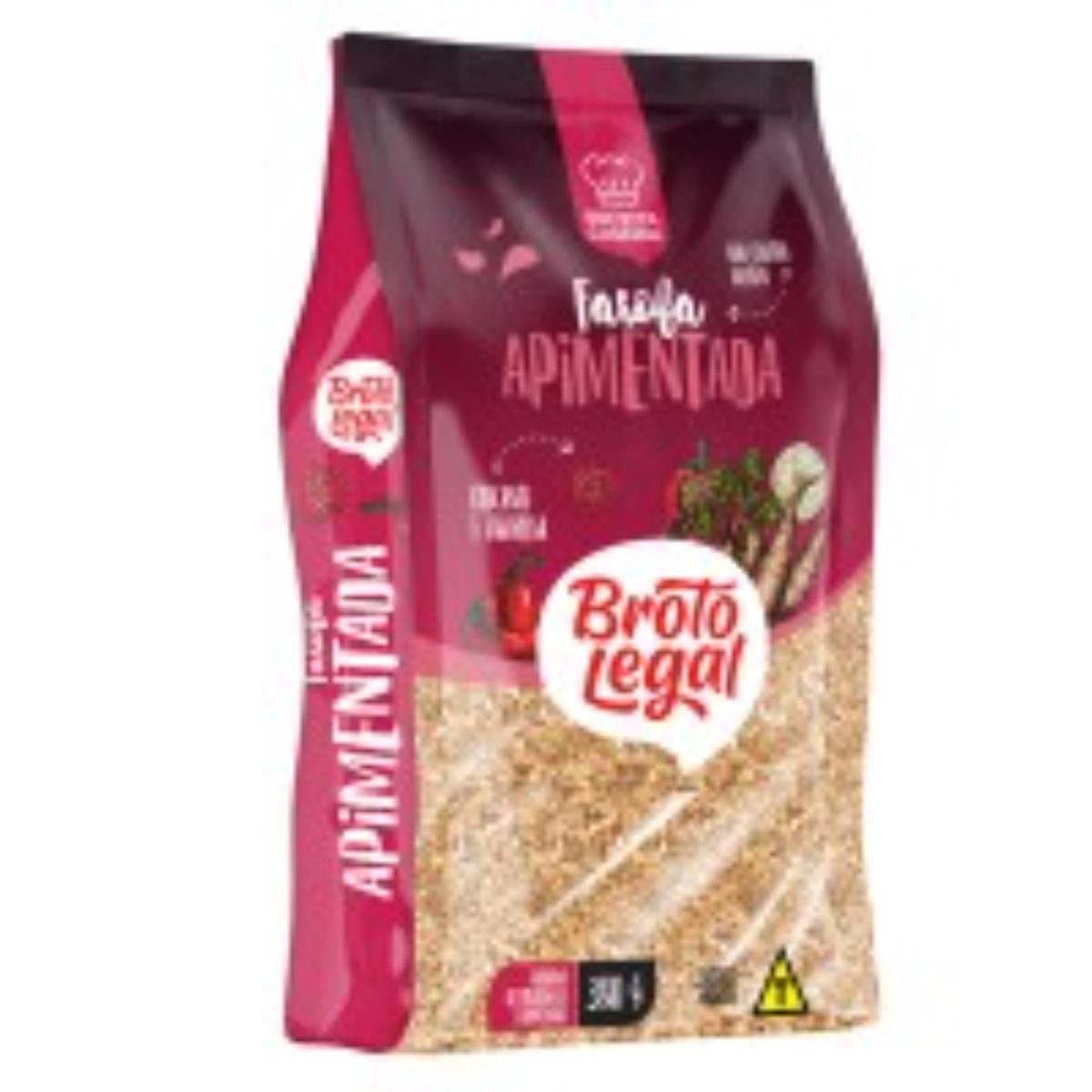 Farofa de Mandioca Apimentada Broto Legal Pacote 380g