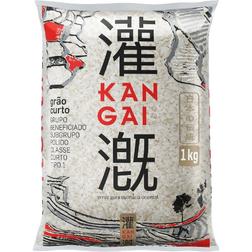 Arroz Kangai Japones Curto 1kg
