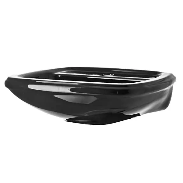 Lavatório para Coluna Fit 43x52x20cm Preto Celite