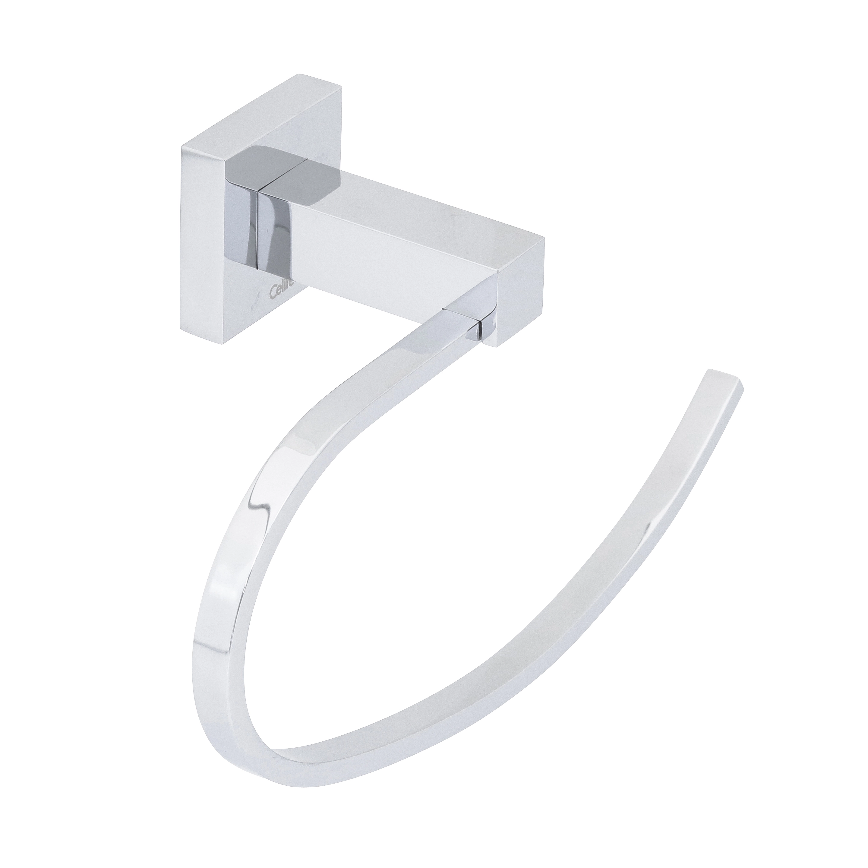 Porta Toalha Rosto Metal Argola Elite Celite