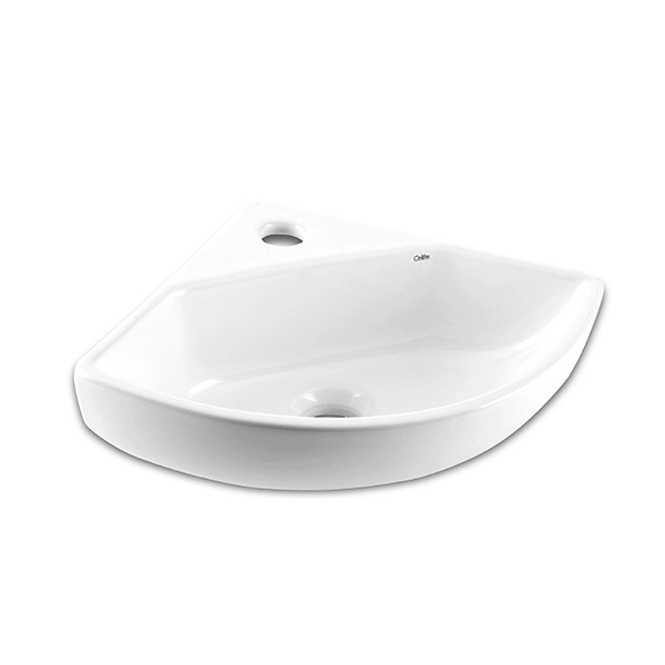 Lavatório de Canto Suspenso Angular 42x34,5cm Branco