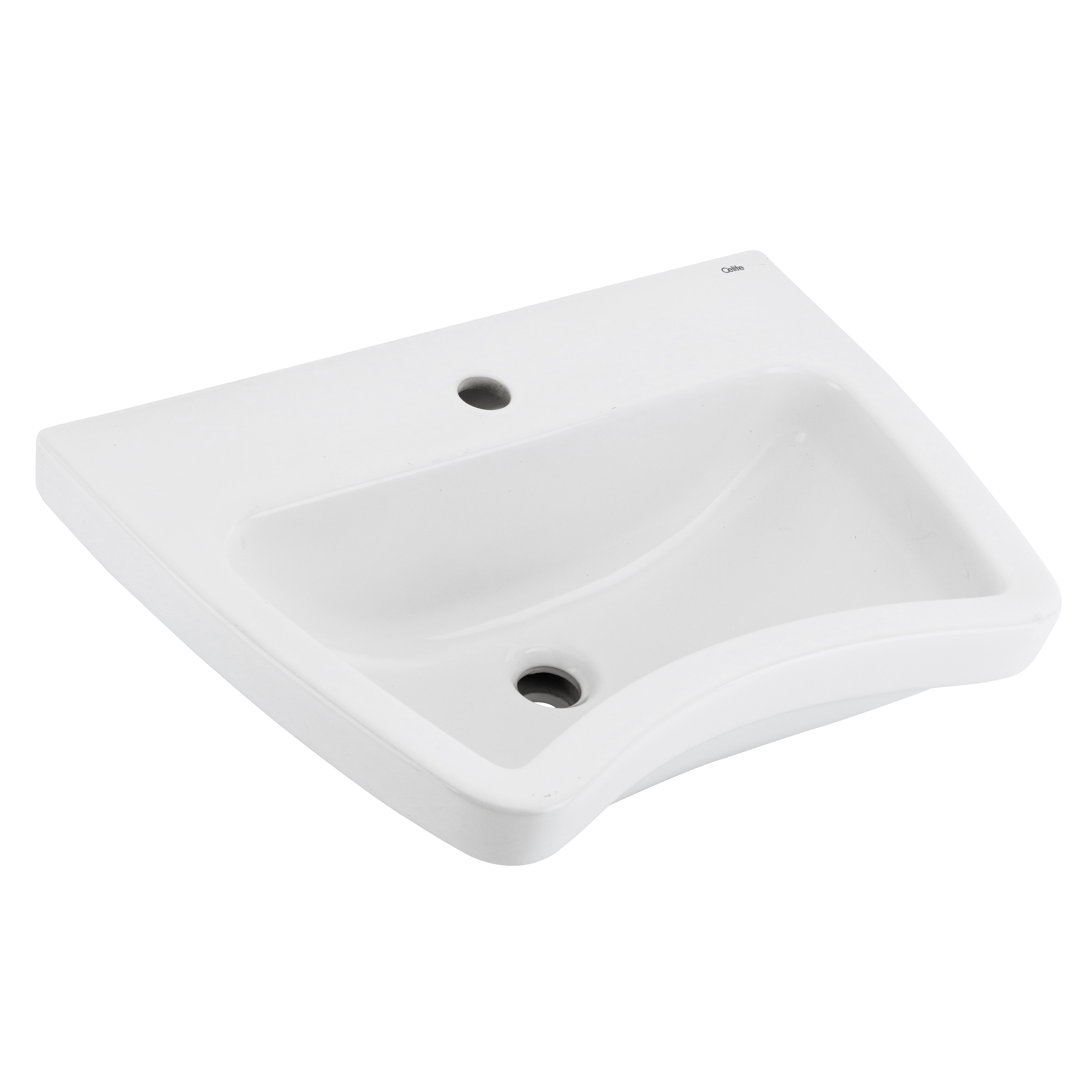 Lavatório Suspenso Retangular 20x60x42cm Branco Acesso Celite