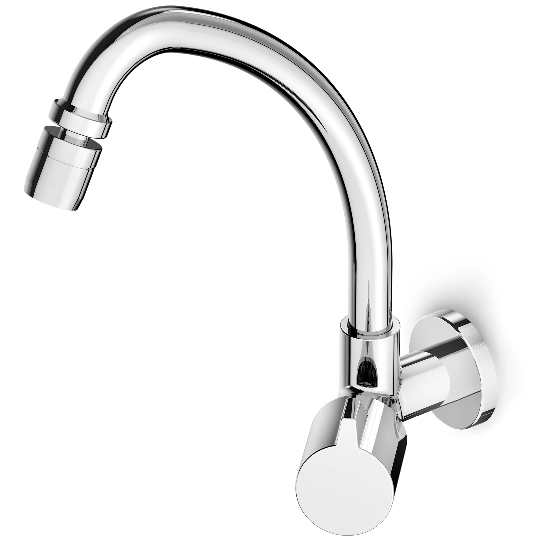 Torneira de Parede para Cozinha com Bica Alta Cromada Fit Celite